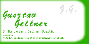 gusztav gellner business card